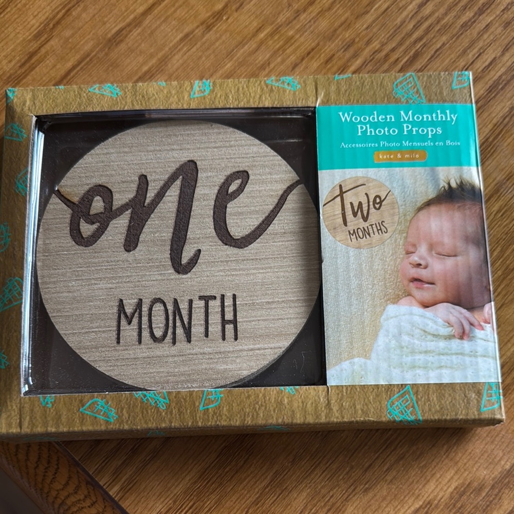 Wooden Monthly Photo Props